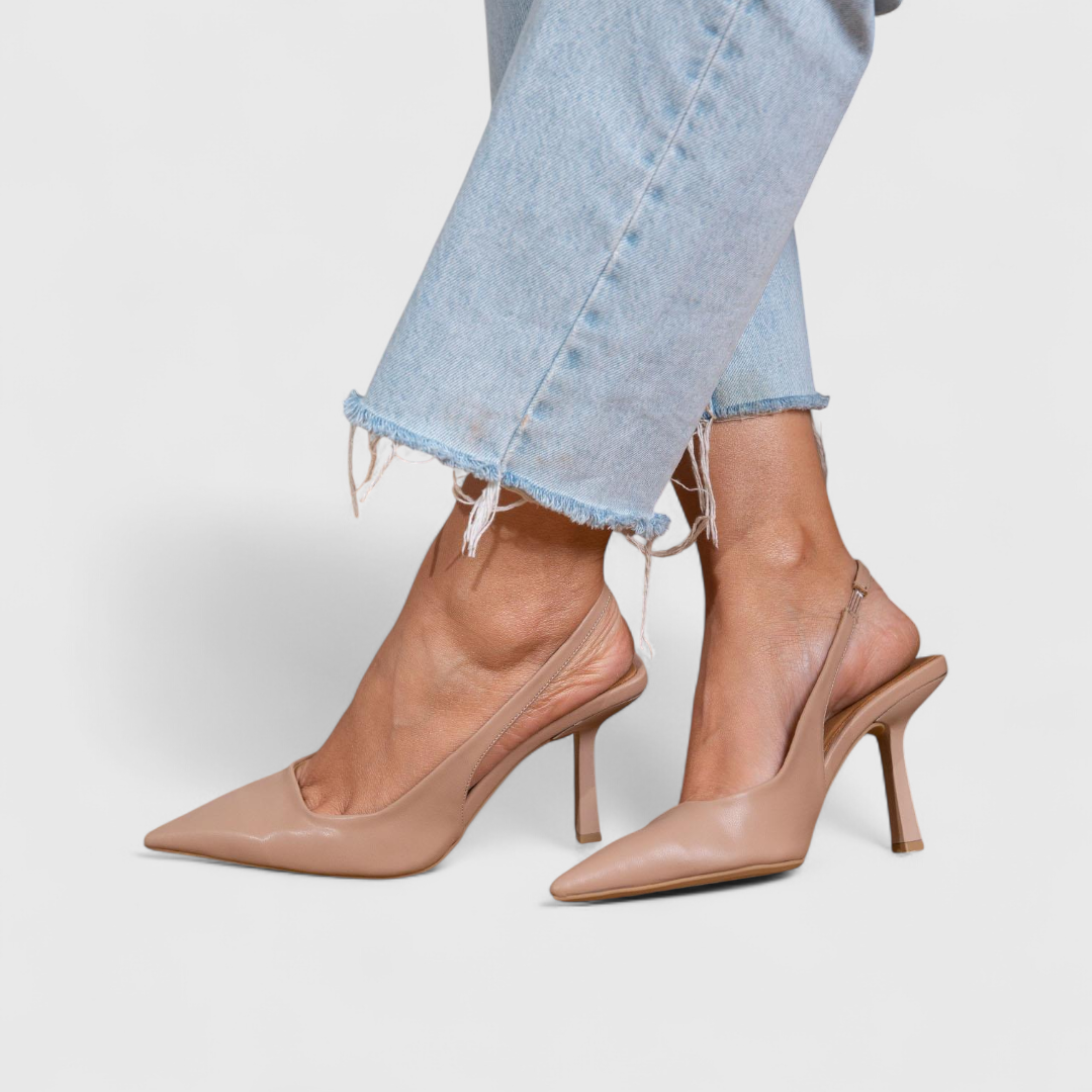 Allena | Women's Slingback Strap Pointed Toe High Heels