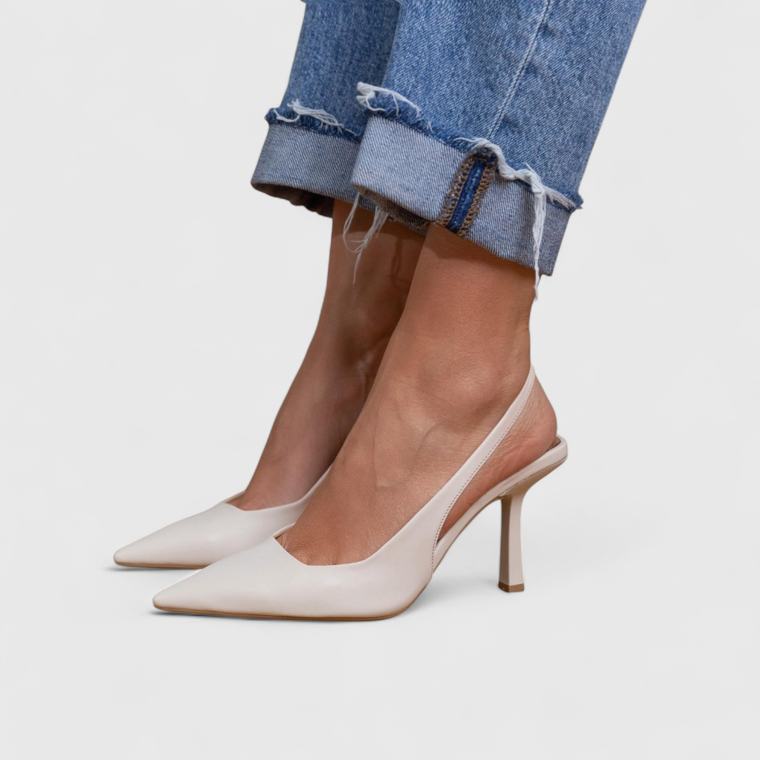 Allena | Women's Slingback Strap Pointed Toe High Heels