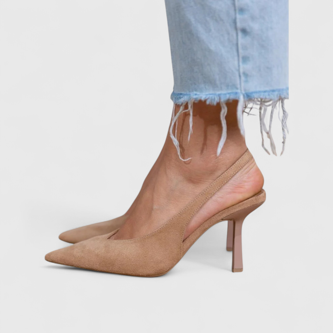 Allena | Women's Slingback Strap Pointed Toe High Heels