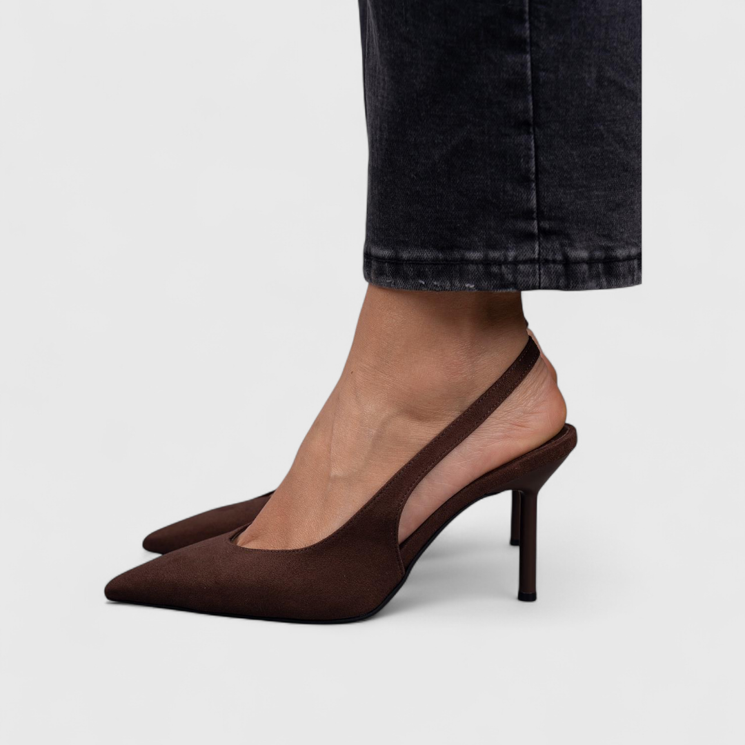 Allena | Women's Slingback Strap Pointed Toe High Heels