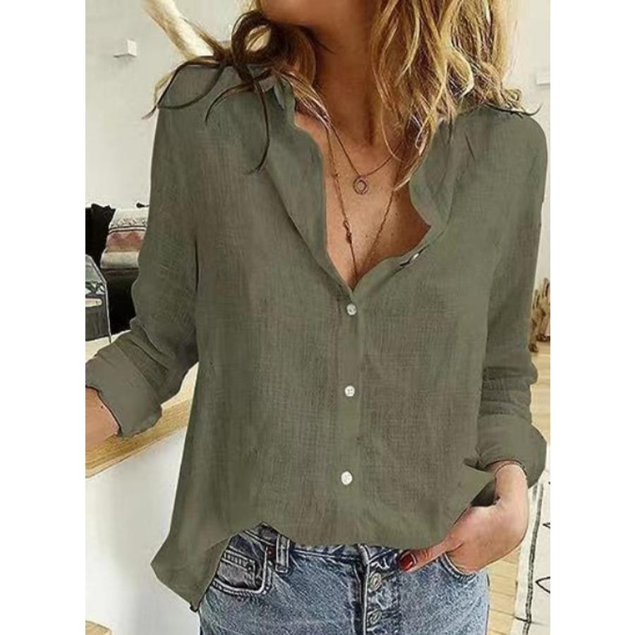 Alonza | Women's Button Front Long Sleeve Collared Shirt