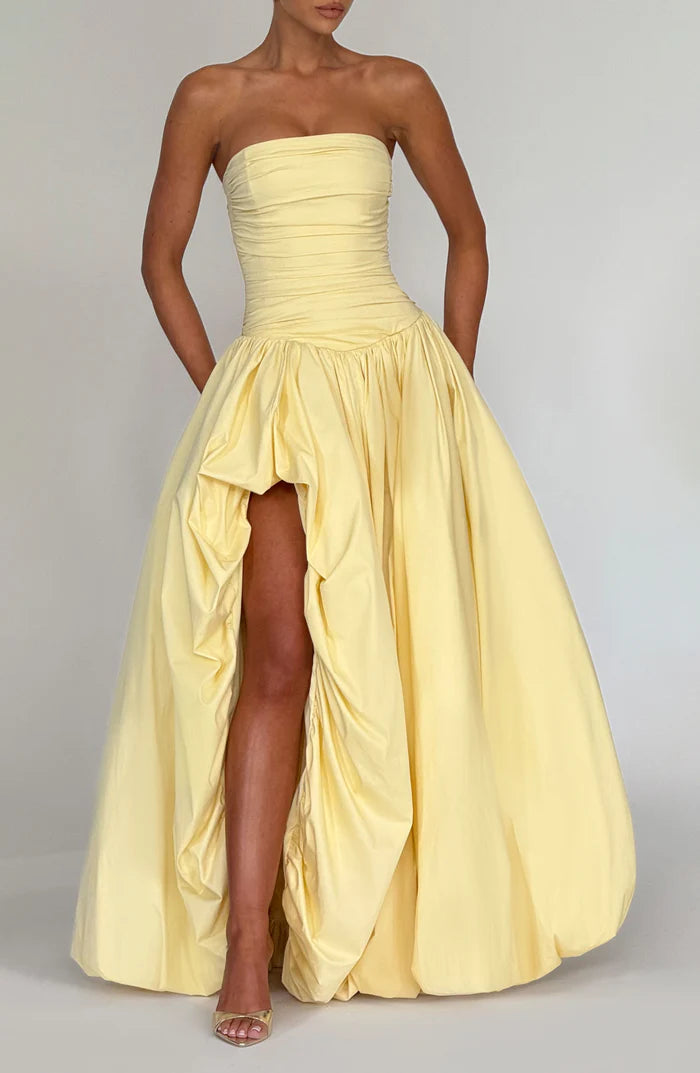 Natalia | Women's Sleeveless Puffball Flowy Wedding Guest Dress