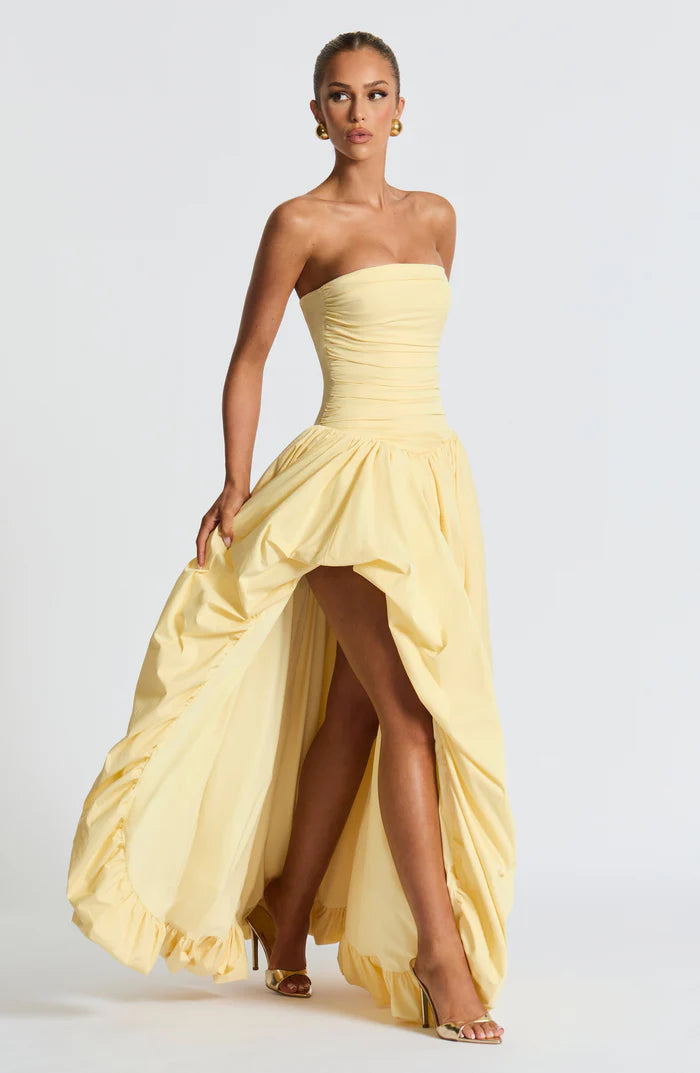 Natalia | Women's Sleeveless Puffball Flowy Wedding Guest Dress