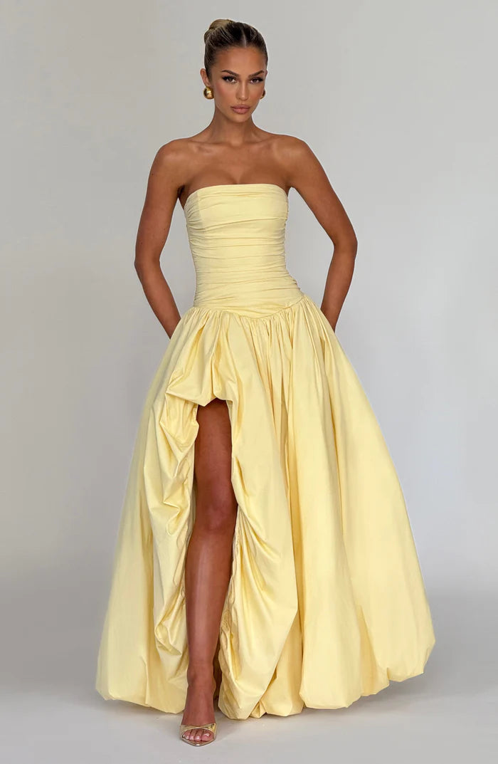 Natalia | Women's Sleeveless Puffball Flowy Wedding Guest Dress