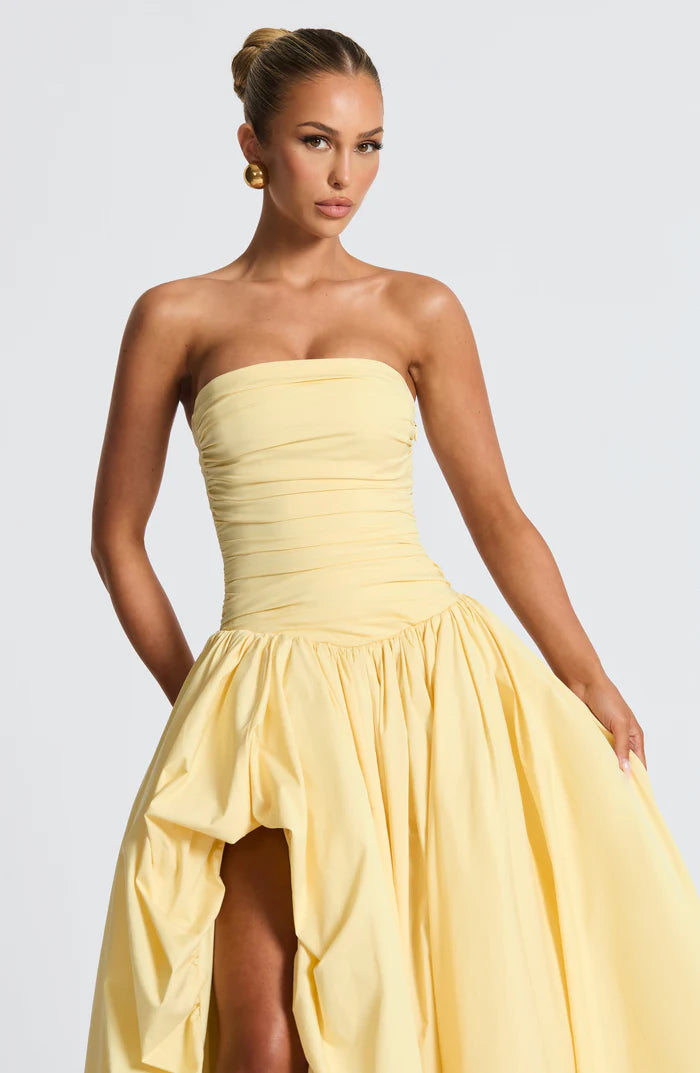 Natalia | Women's Sleeveless Puffball Flowy Wedding Guest Dress