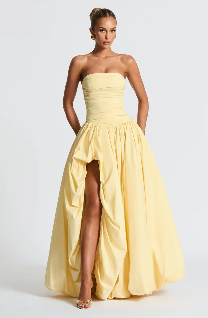 Natalia | Women's Sleeveless Puffball Flowy Wedding Guest Dress
