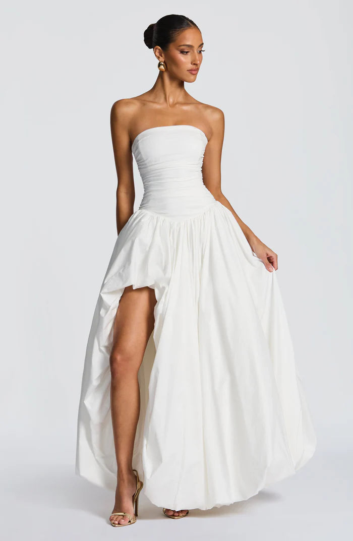 Natalia | Women's Sleeveless Puffball Flowy Wedding Guest Dress