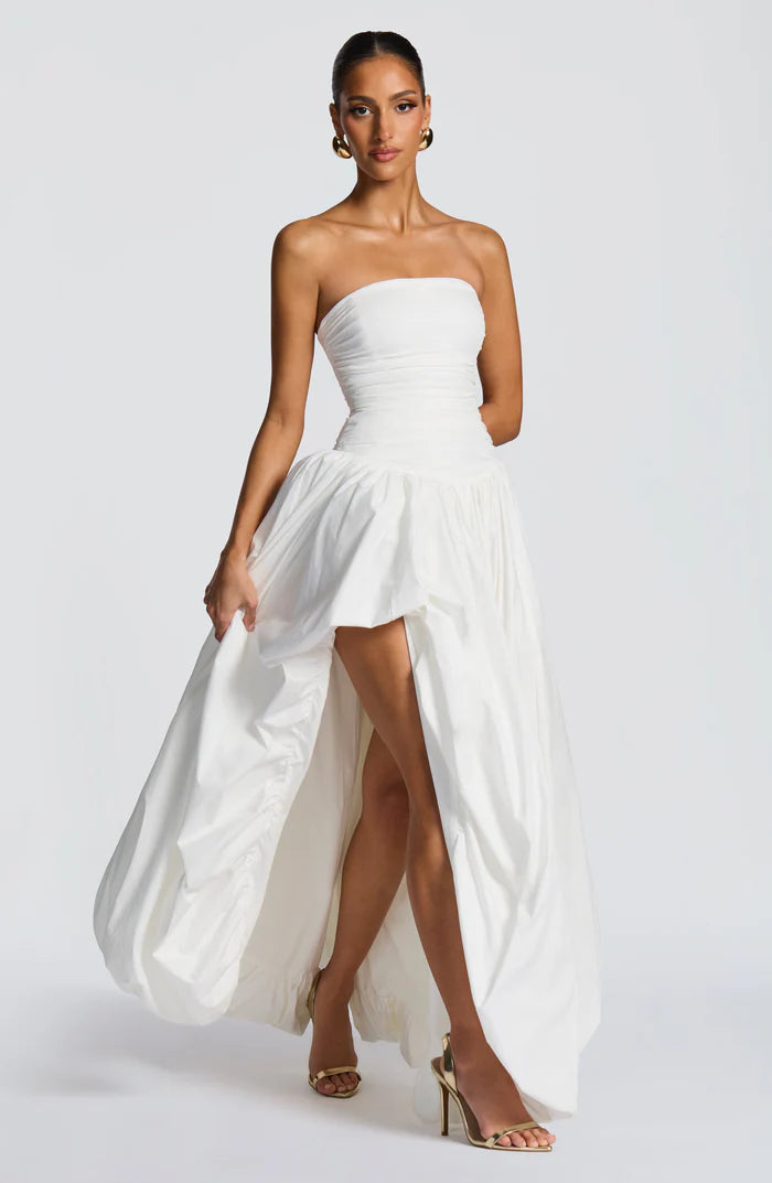 Natalia | Women's Sleeveless Puffball Flowy Wedding Guest Dress