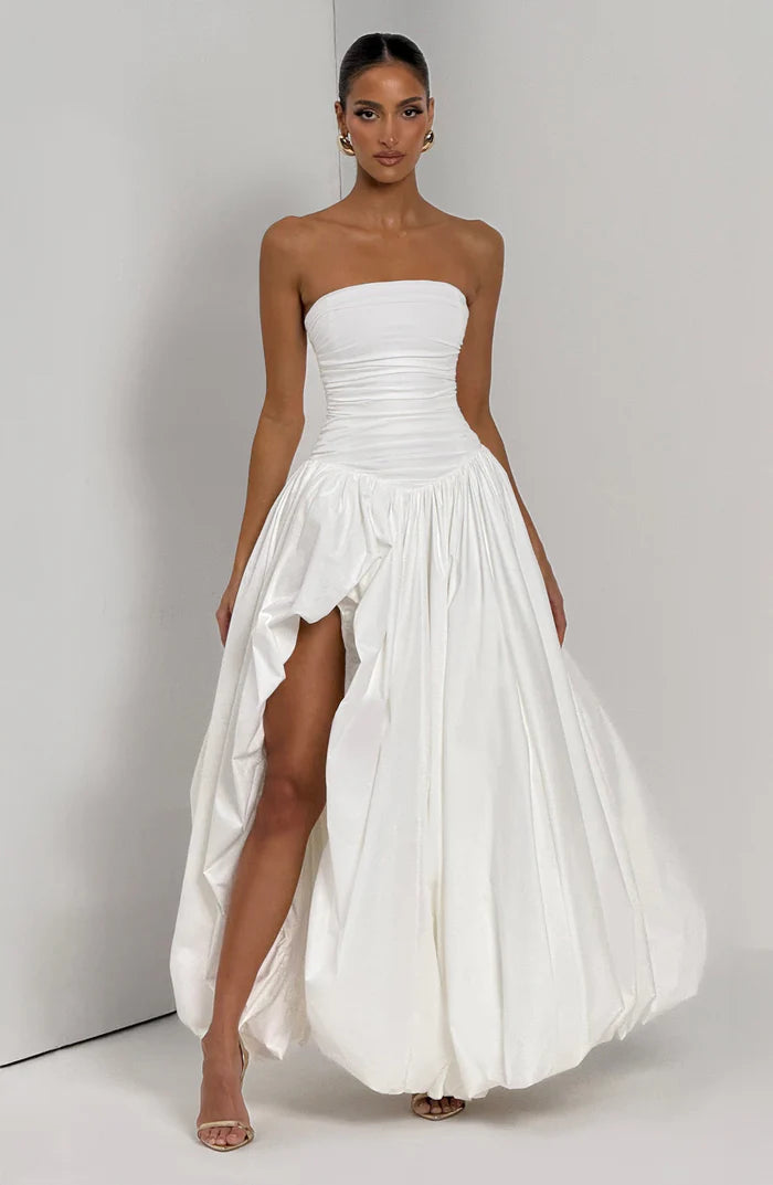 Natalia | Women's Sleeveless Puffball Flowy Wedding Guest Dress