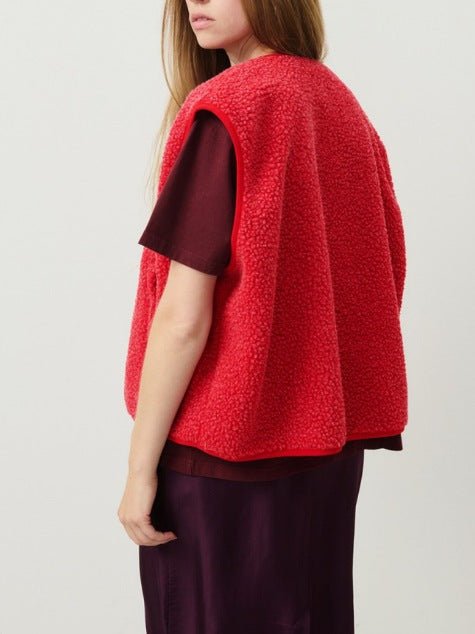Altha | Women's Round Neck Button Front Sleeveless Vest