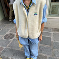 Altha | Women's Round Neck Button Front Sleeveless Vest