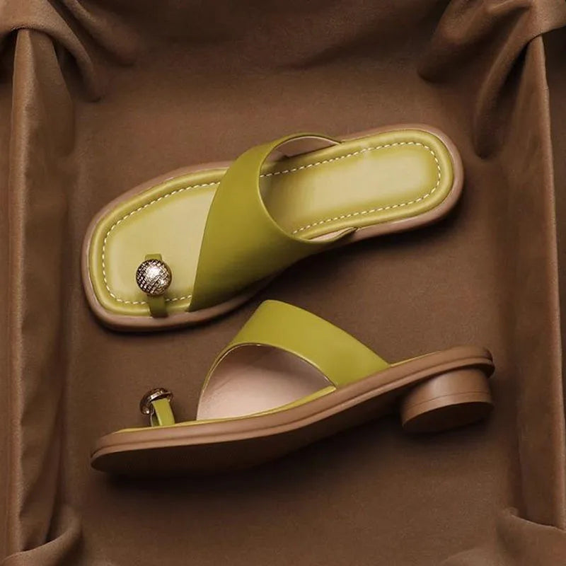 Alys | Women’s Single Band Flat Summer Slide Sandals