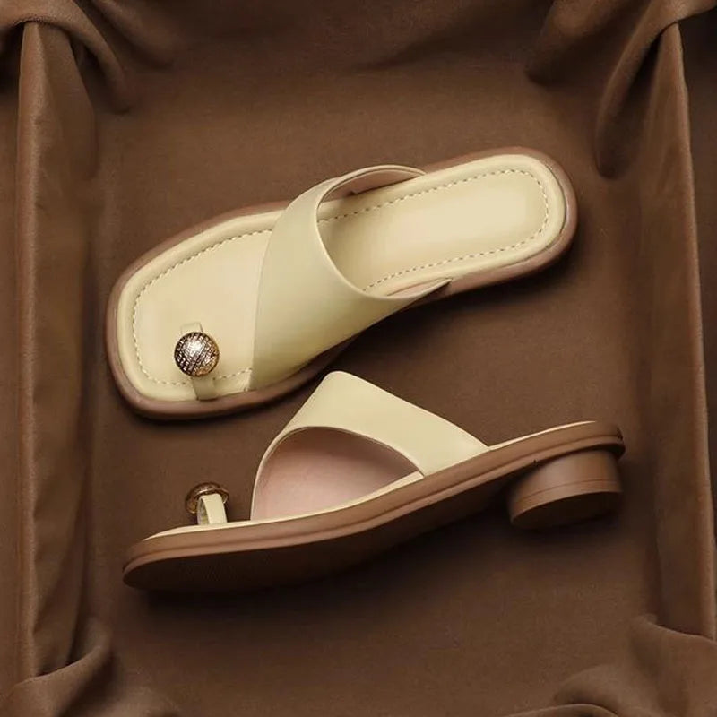 Alys | Women’s Single Band Flat Summer Slide Sandals