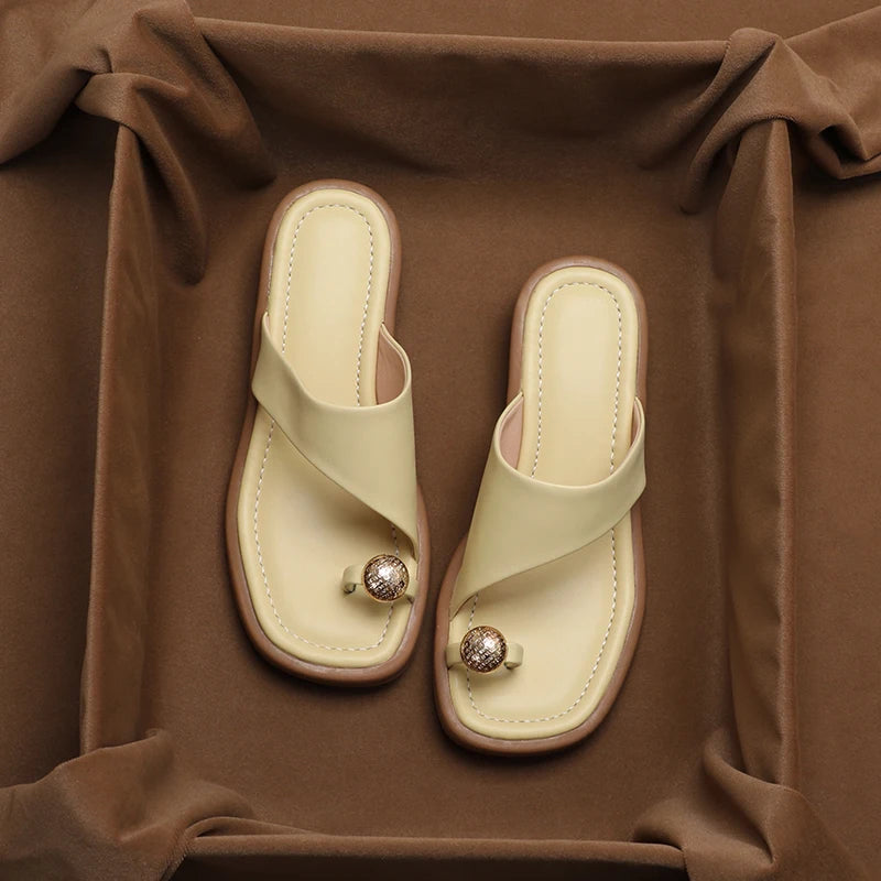 Alys | Women’s Single Band Flat Summer Slide Sandals