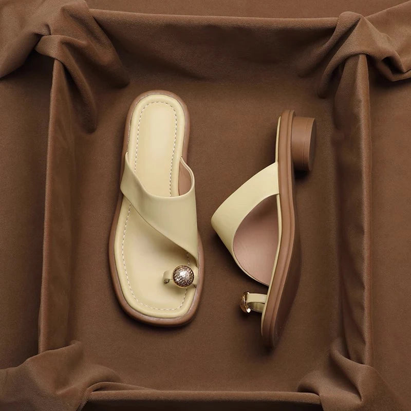 Alys | Women’s Single Band Flat Summer Slide Sandals