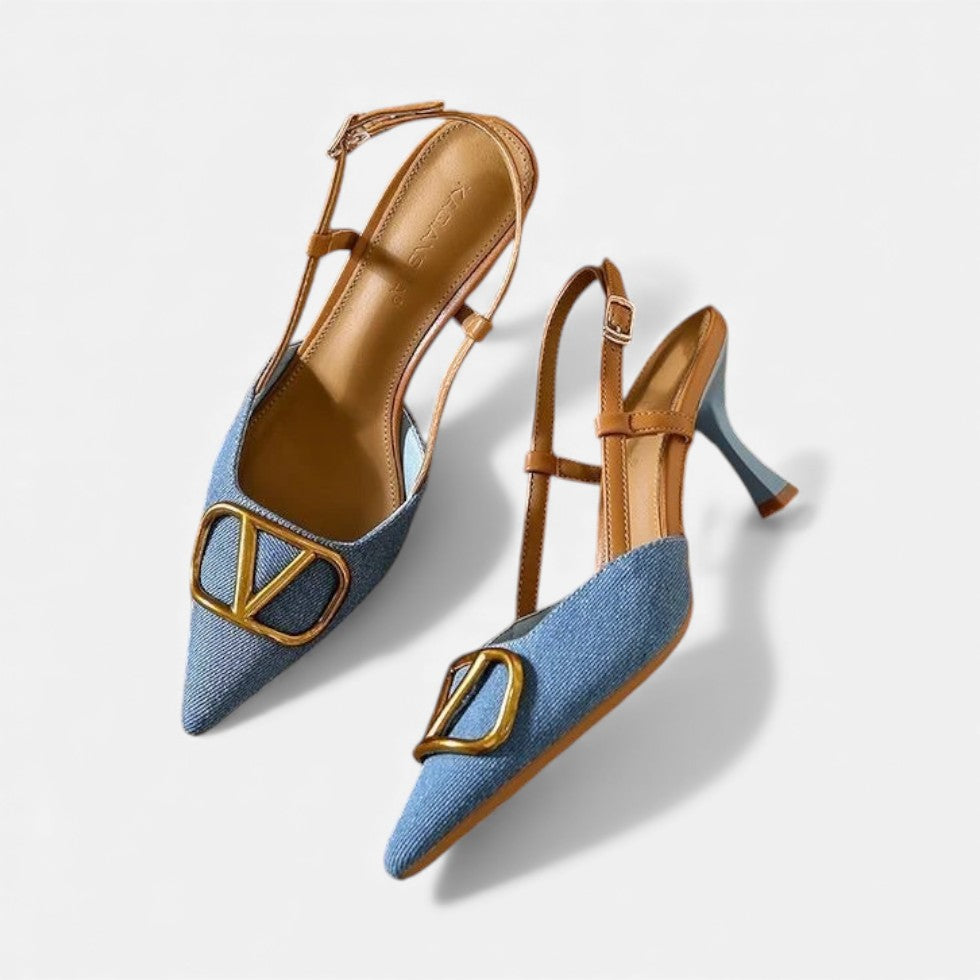 Alysha | Women's Slingback Pointed Toe Party Heels