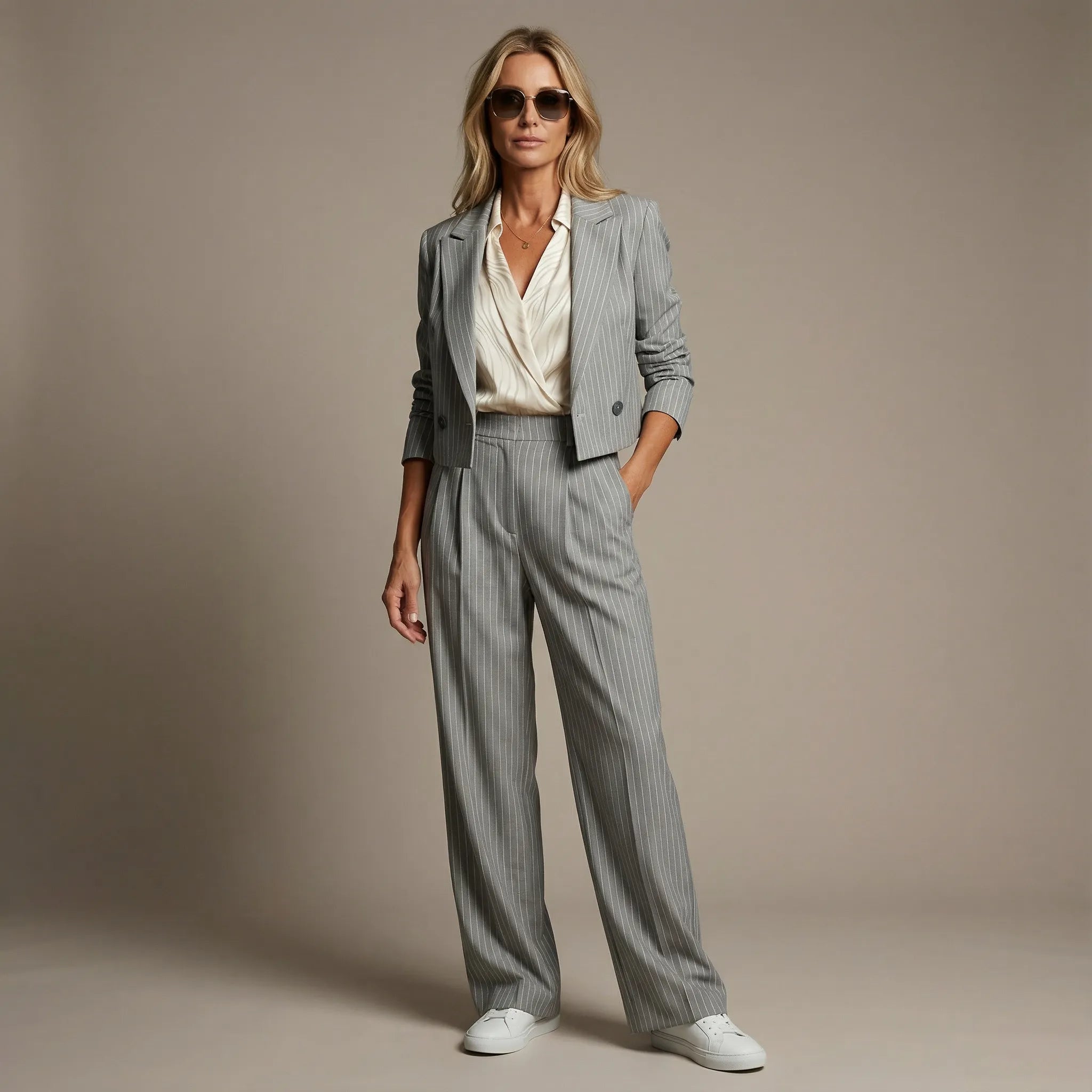 Alyssa | Women’s Collared Two Piece Matching Set