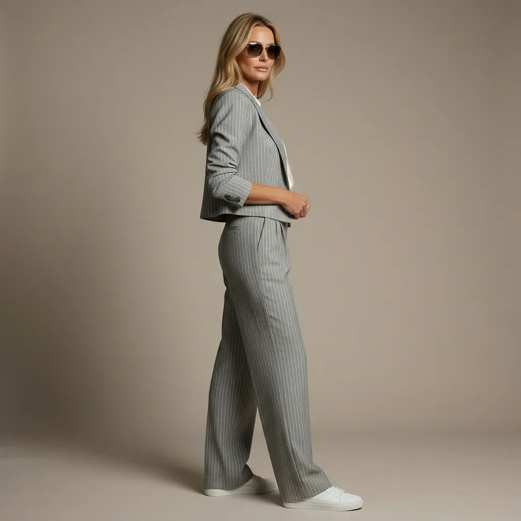 Alyssa | Women’s Collared Two Piece Matching Set