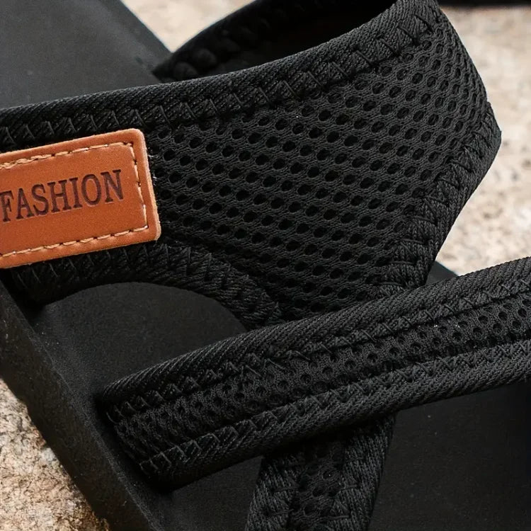 Amina | Women's Open Toe Slip On Criss Cross Strap Sandals
