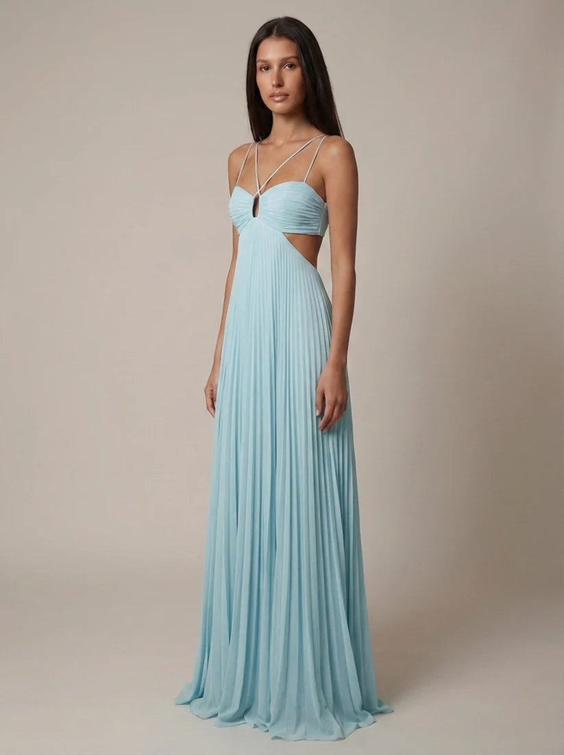 Nyasha | Women's Cutout Sleeveless Flowy Wedding Guest Dress