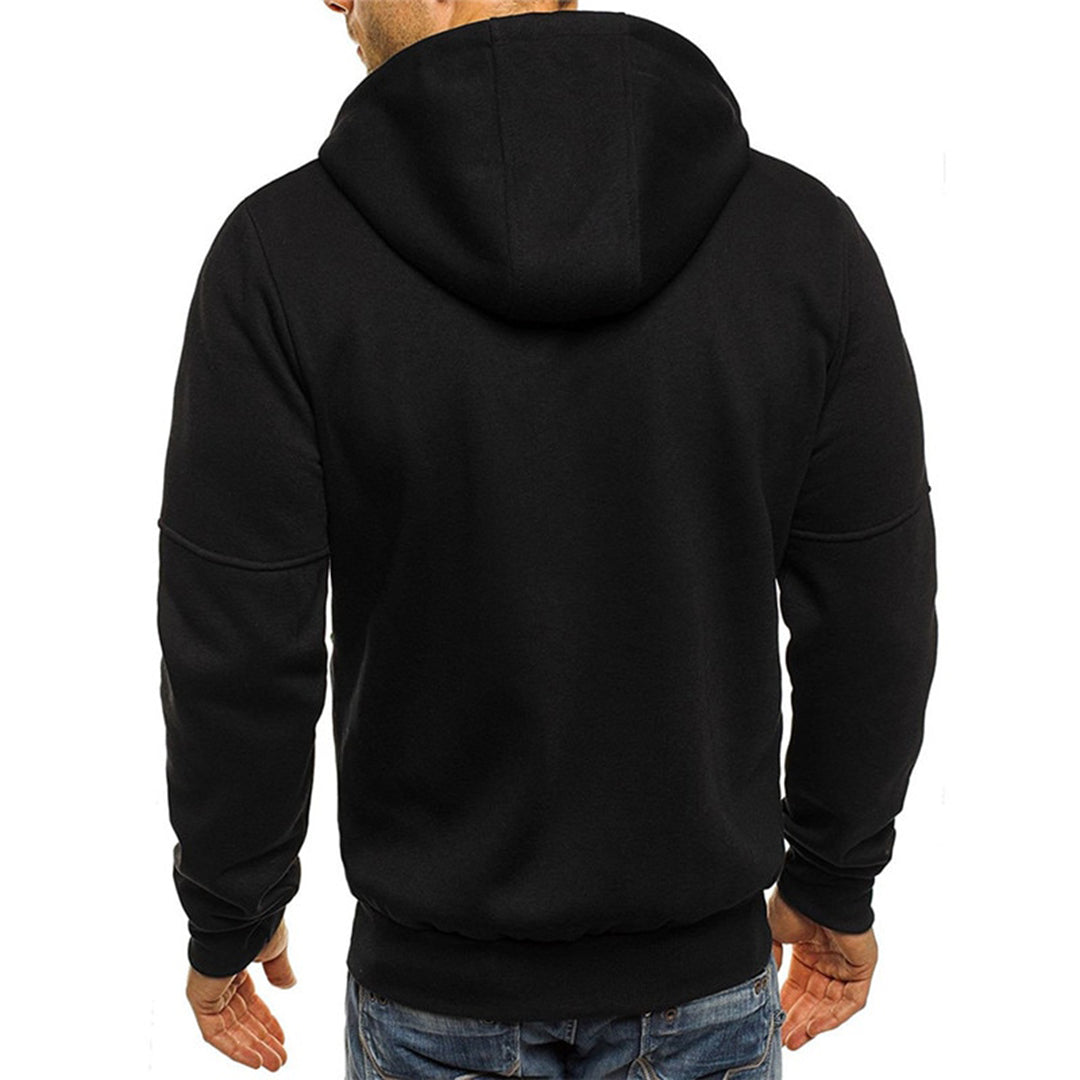Amorita | Men's Drawstring Zip Front Long Sleeve Hoodie