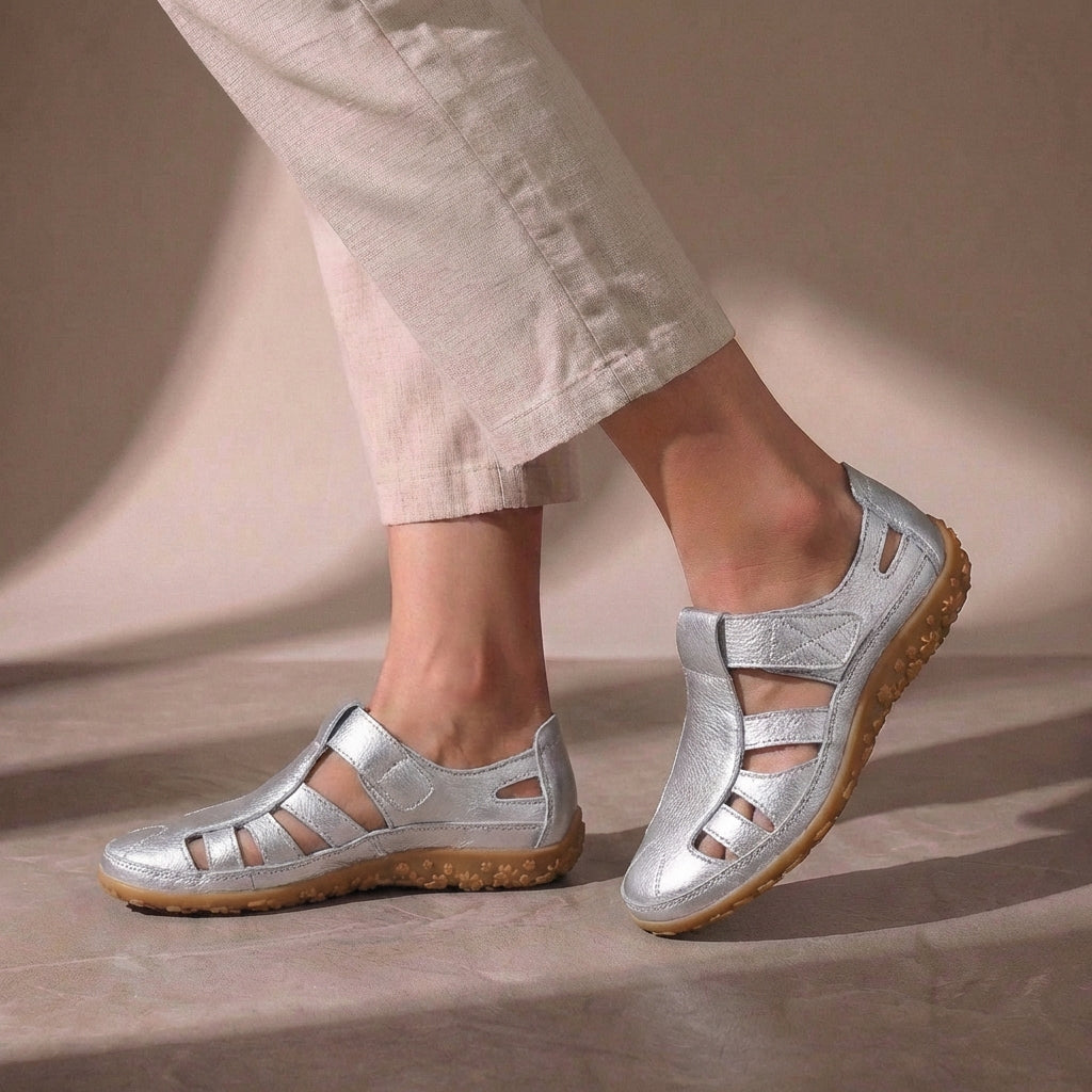 Amreen | Women's Round Toe Cut Out Adjustable Strap Sandals