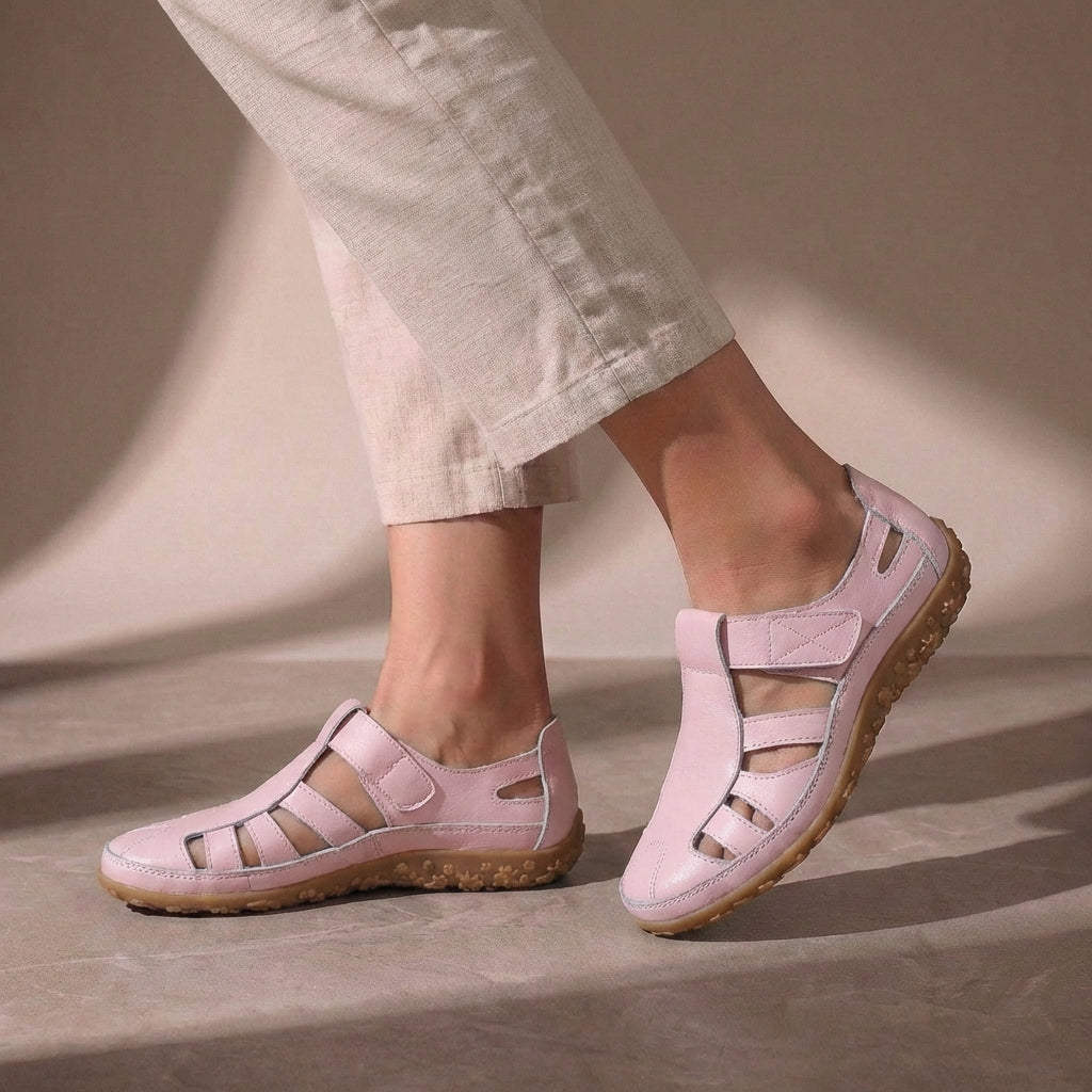 Amreen | Women's Round Toe Cut Out Adjustable Strap Sandals