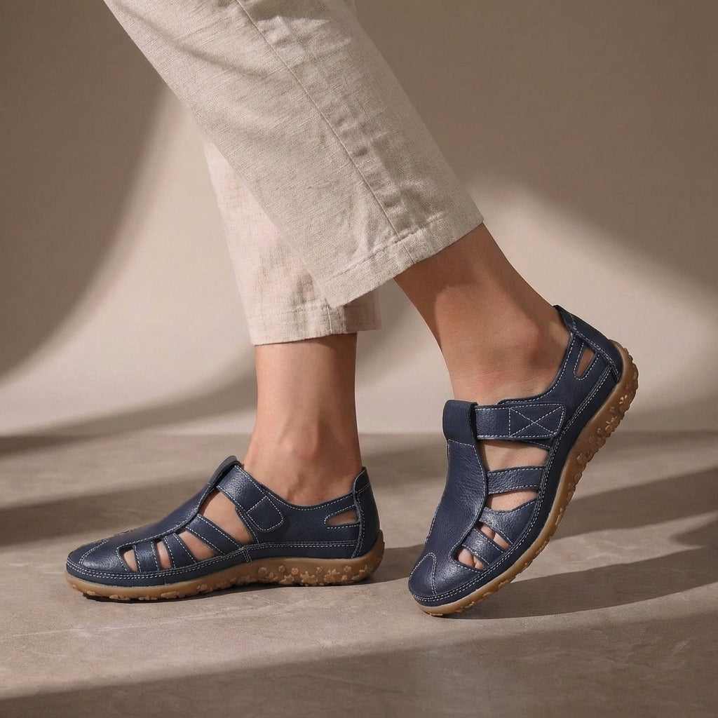 Amreen | Women's Round Toe Cut Out Adjustable Strap Sandals