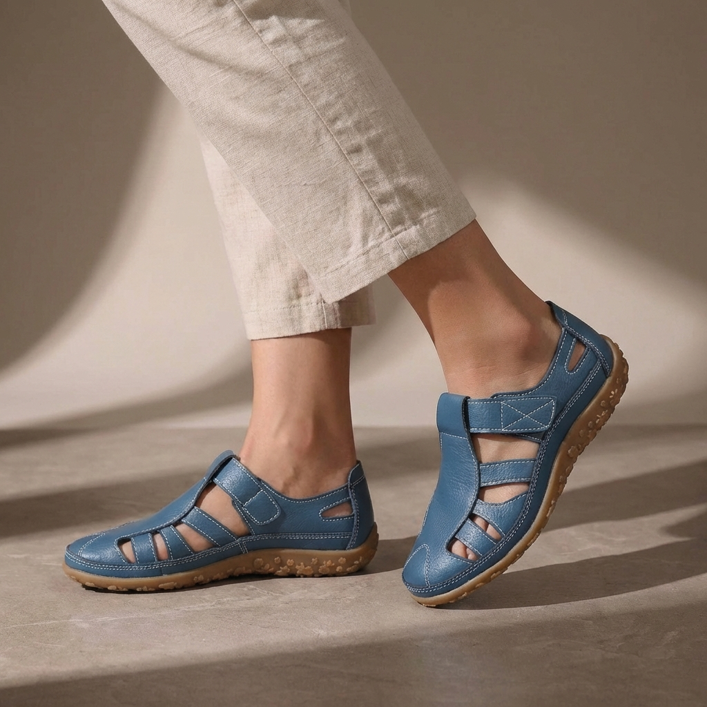Amreen | Women's Round Toe Cut Out Adjustable Strap Sandals