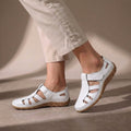 Amreen | Women's Round Toe Cut Out Adjustable Strap Sandals