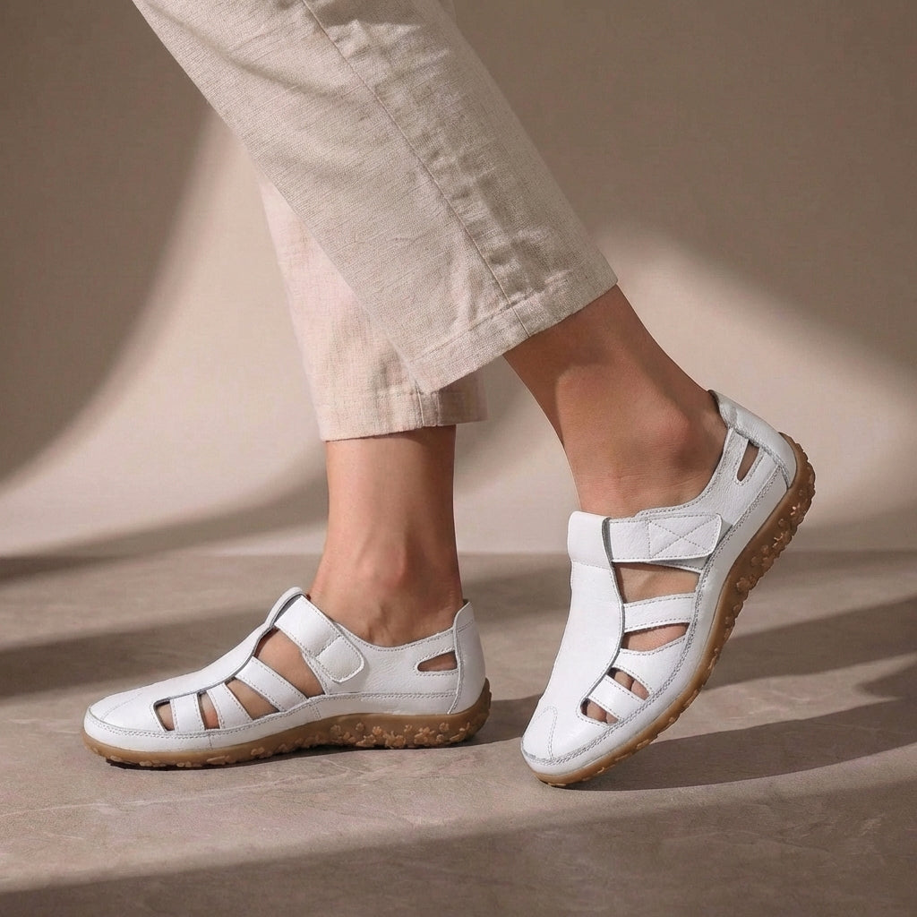 Amreen | Women's Round Toe Cut Out Adjustable Strap Sandals