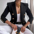 Amruta | Women's Fitted Long Sleeve Double Breasted Blazer