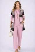 Anabeth | Women's Long Sleeve Open Front Pocket Three Piece Set