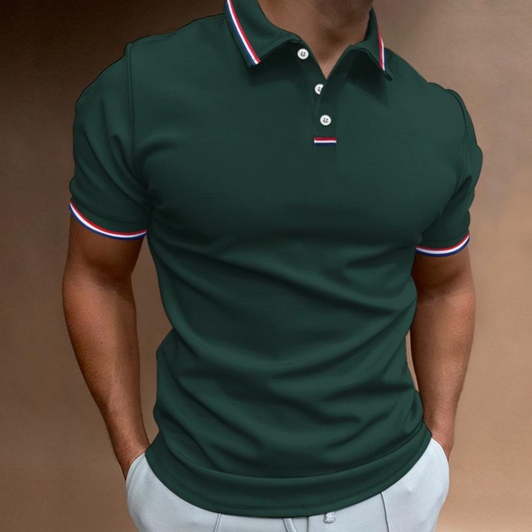 Anderson | Men's Fitted Short Sleeve Collared Polo Shirt