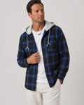 Andrew | Men’s Plaid Hooded Long Sleeve Button Shirt