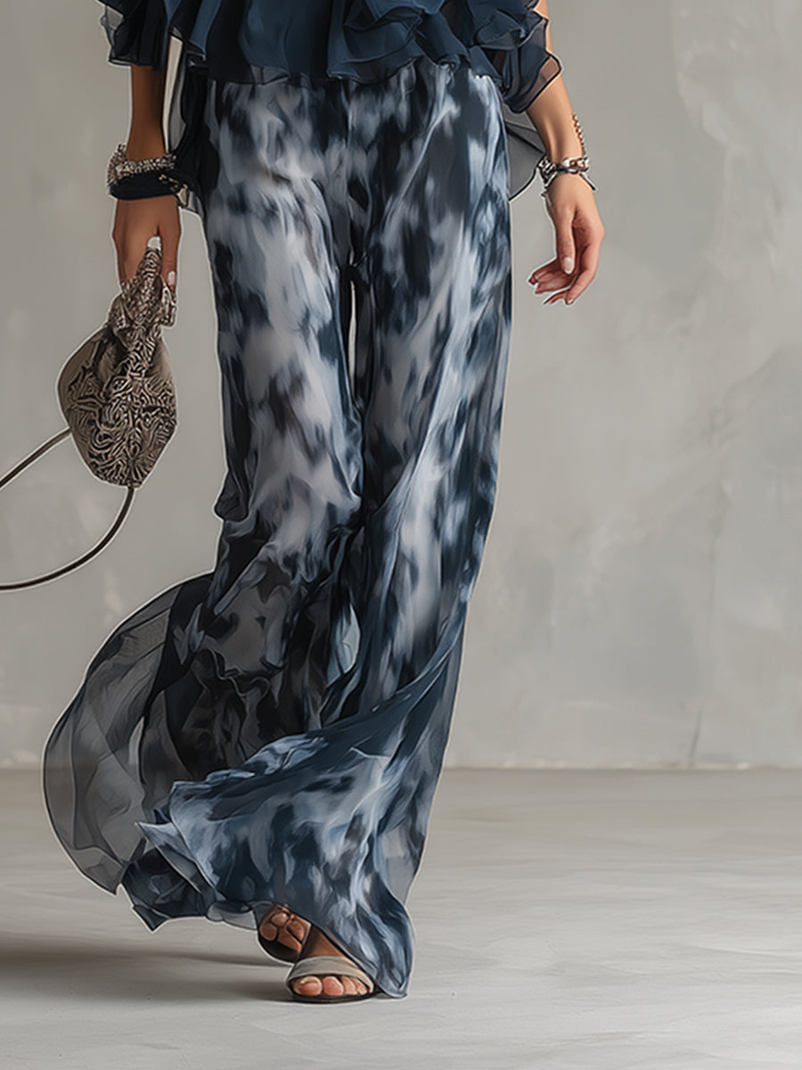 Anezka | Women's Wide Leg Sleeveless Halter Neck Two Piece Set