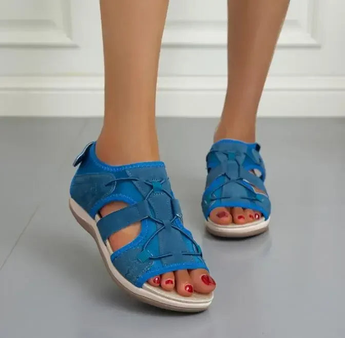 Angie | Women’s Round Toe Multi Strap Summer Sandals