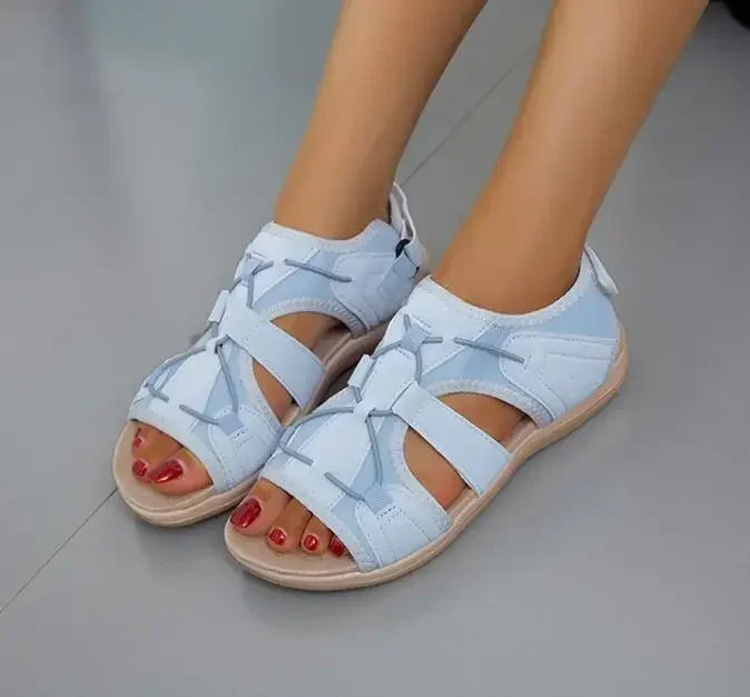 Angie | Women’s Round Toe Multi Strap Summer Sandals