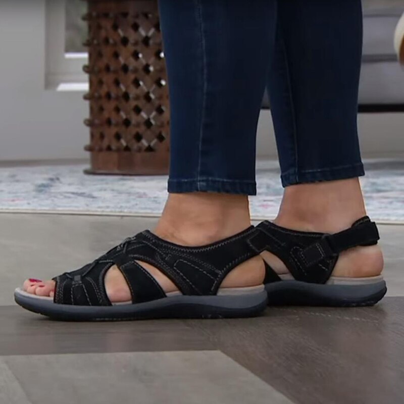 Angie | Women’s Round Toe Multi Strap Summer Sandals