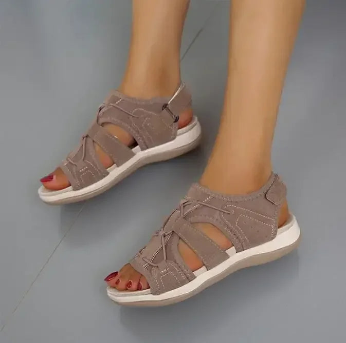 Angie | Women’s Round Toe Multi Strap Summer Sandals
