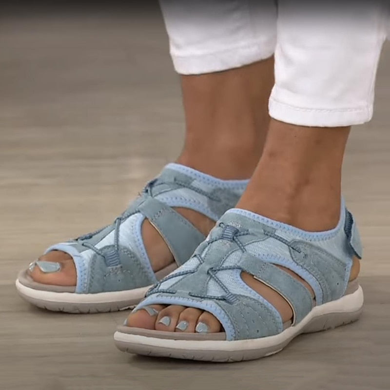 Angie | Women’s Round Toe Multi Strap Summer Sandals