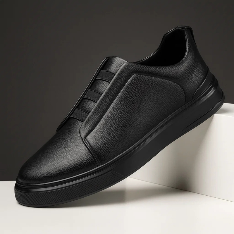 Anglais | Men's Round Toe Slip On Low Top Flat Sneakers