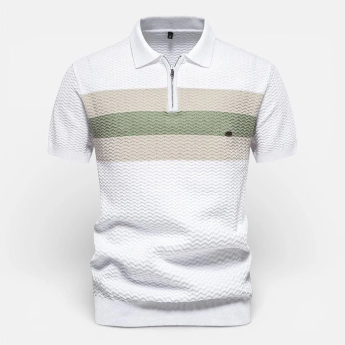 Angus | Men’s Short Sleeve Striped Polo Shirt