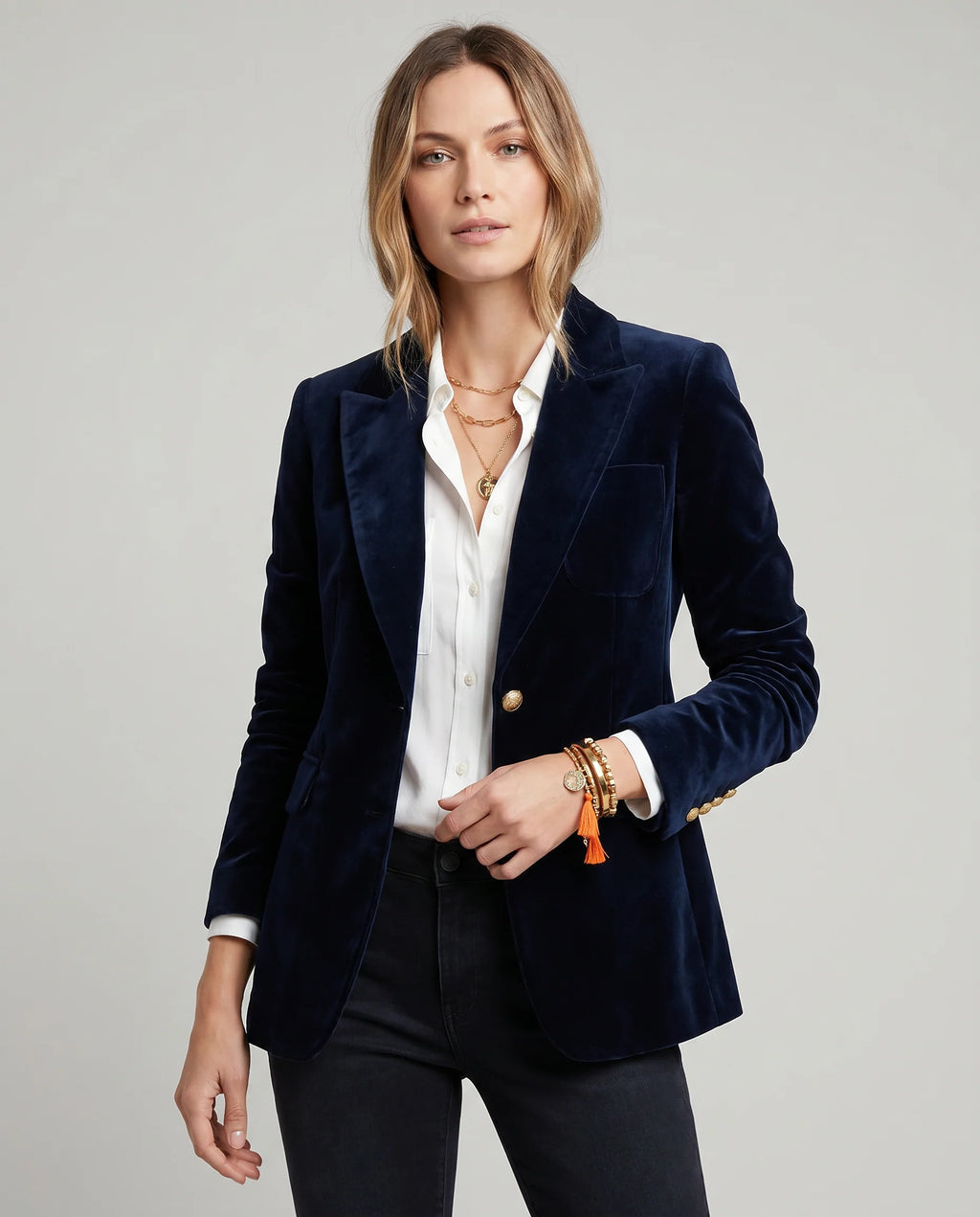 Anjali | Women's Slim Fit Single-Breasted Long Sleeve Blazer