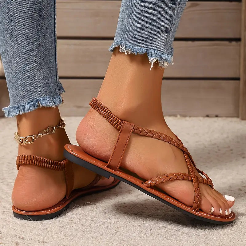 Annabell | Women’s Criss Cross Strap Slingback Sandals