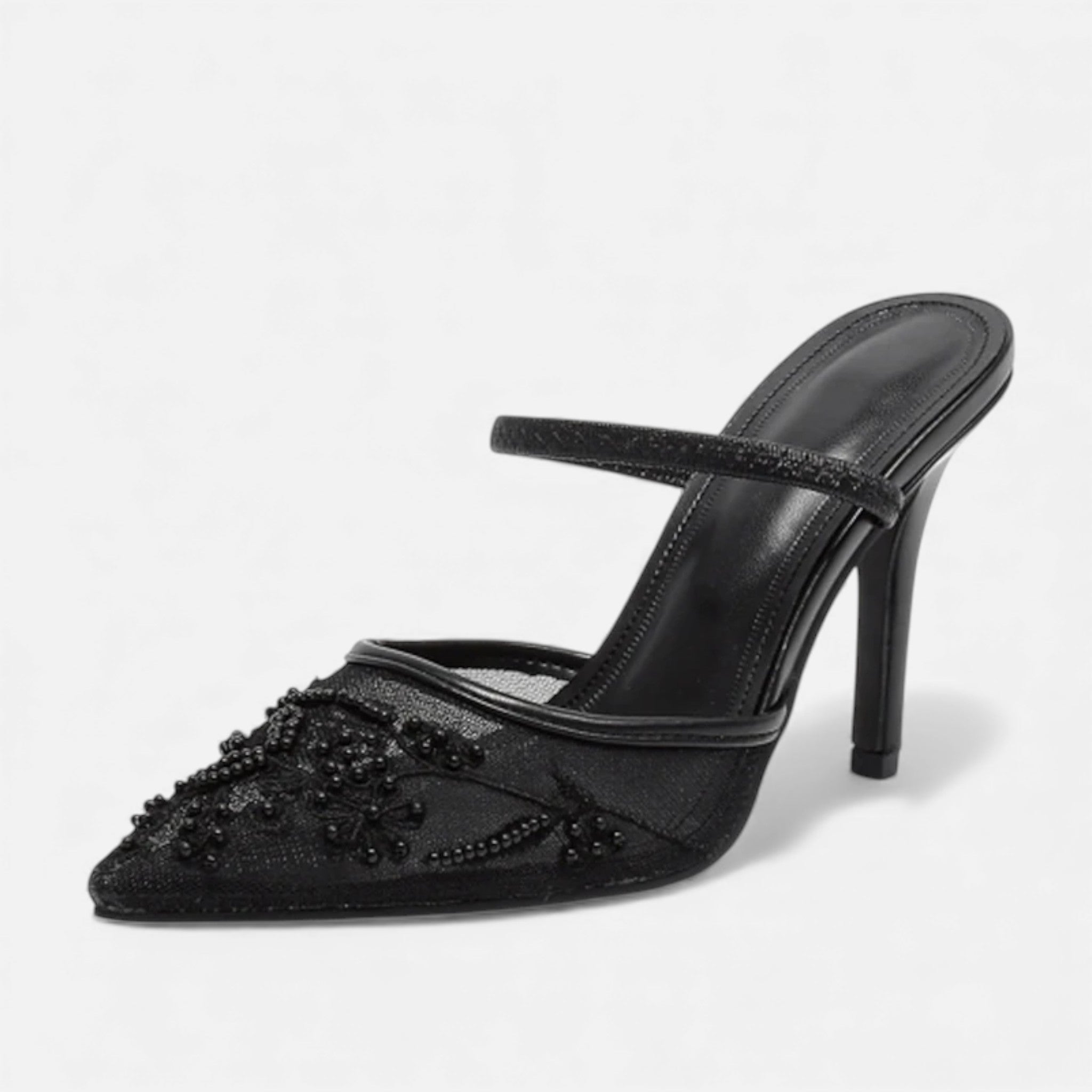 Annise | Women's Slip-On Slingback Strap Pointed Toe Heels