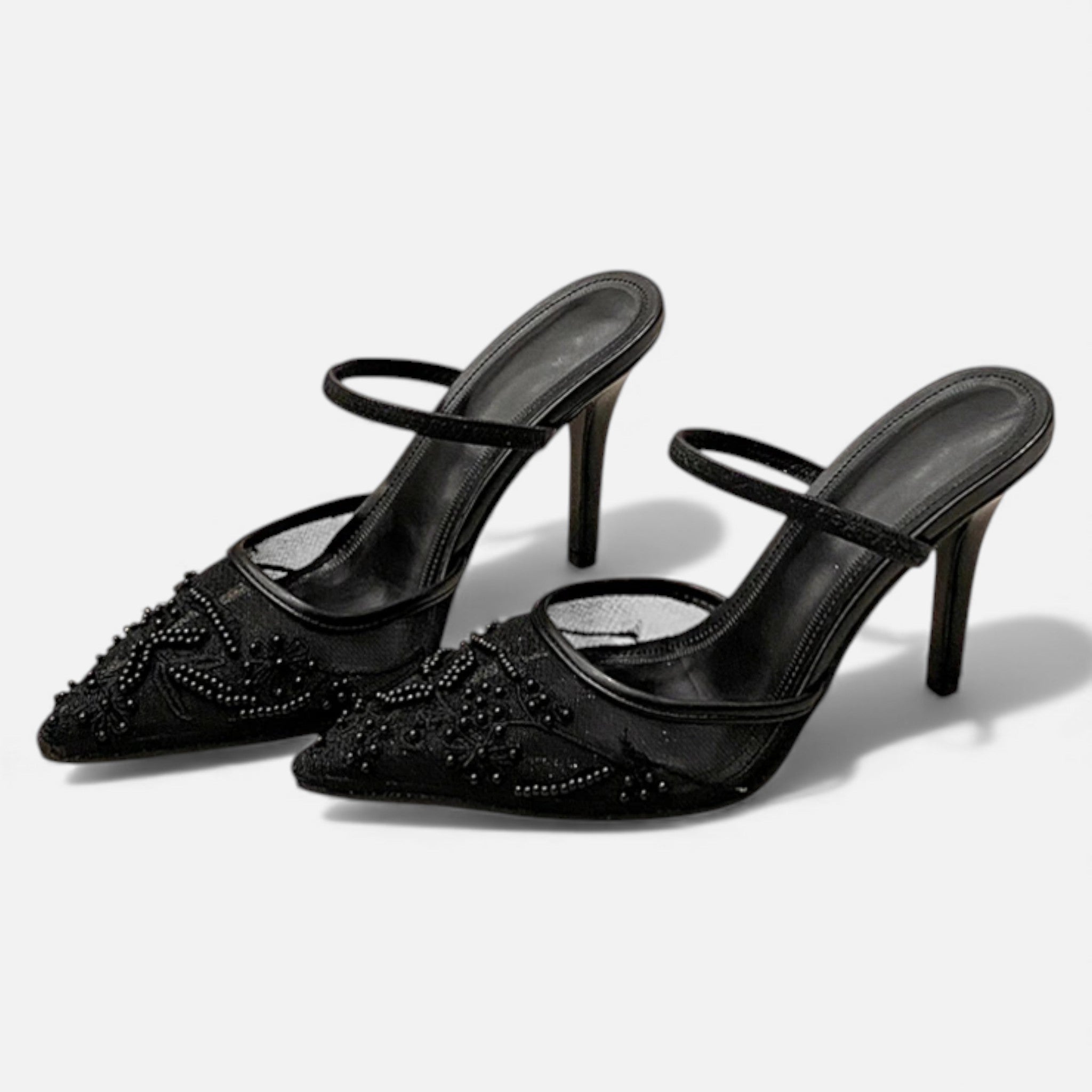 Annise | Women's Slip-On Slingback Strap Pointed Toe Heels