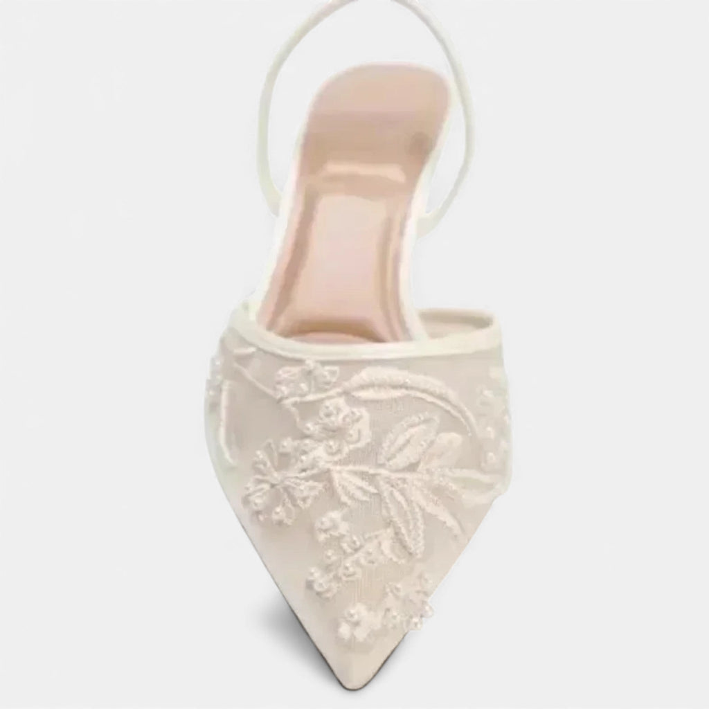 Annise | Women's Slip-On Slingback Strap Pointed Toe Heels