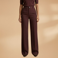 Annita | Women's High-Rise Wide Leg Button Front Pants