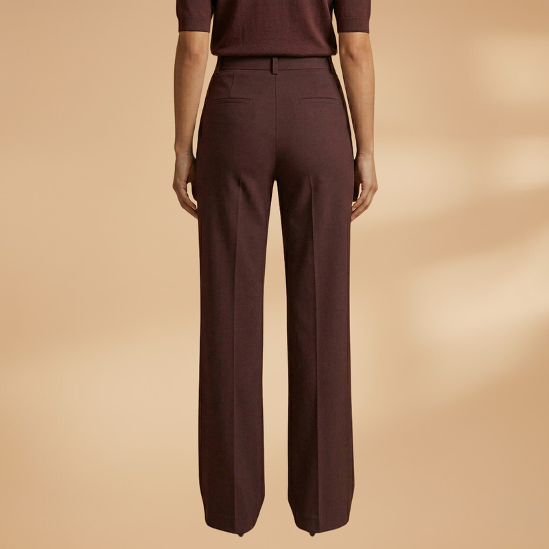 Annita | Women's High-Rise Wide Leg Button Front Pants